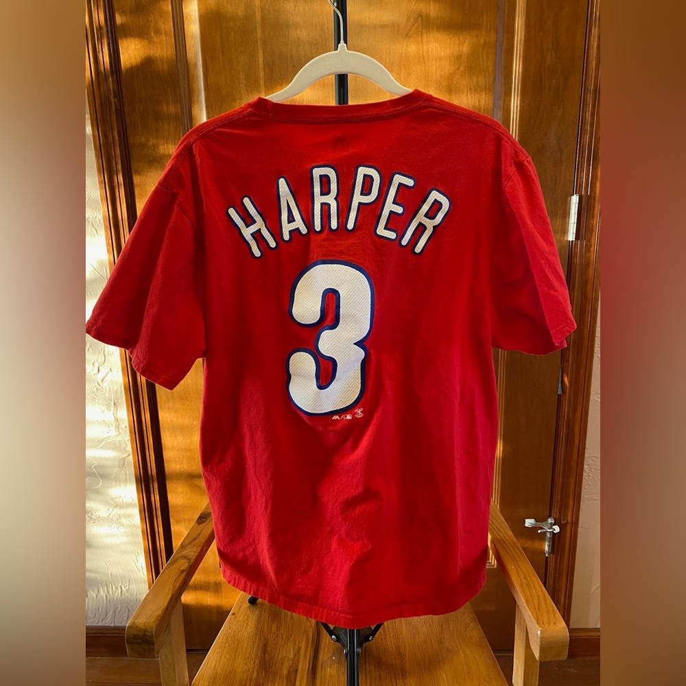 Philadelphia Phillies Bryce Harper MLB Majestic Shirt